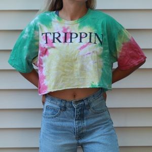 Cropped Tye Dye Tee